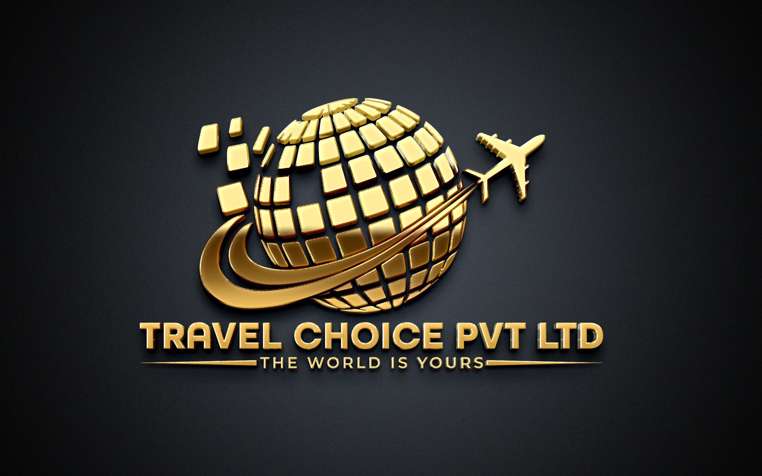 Travel choice log gold mockup